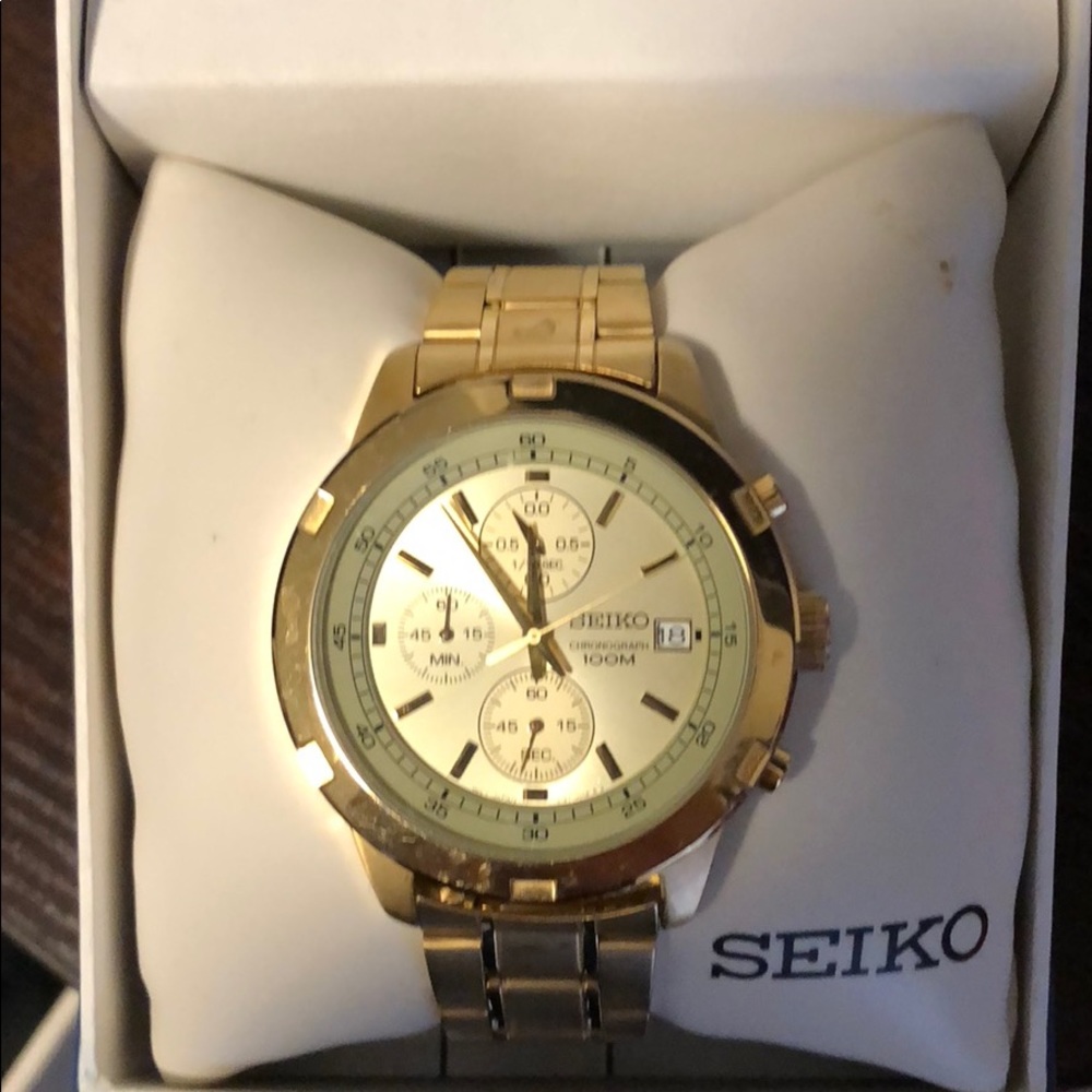 Gold Seiko Watch